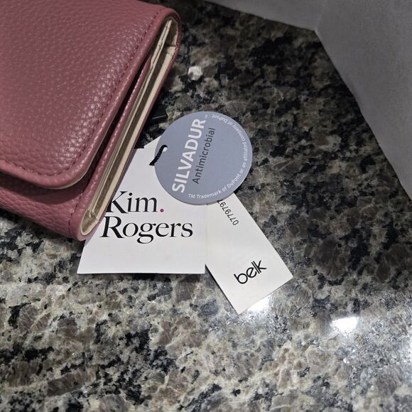 Kim Rogers® Slim Clutch Wallet 16BK-SANDSTONE PLUM - Picture 3 of 11